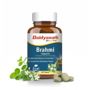Baidyanath Brahmi Tablets – Powerful Ayurvedic Stress Relief & Mind Relaxation Support